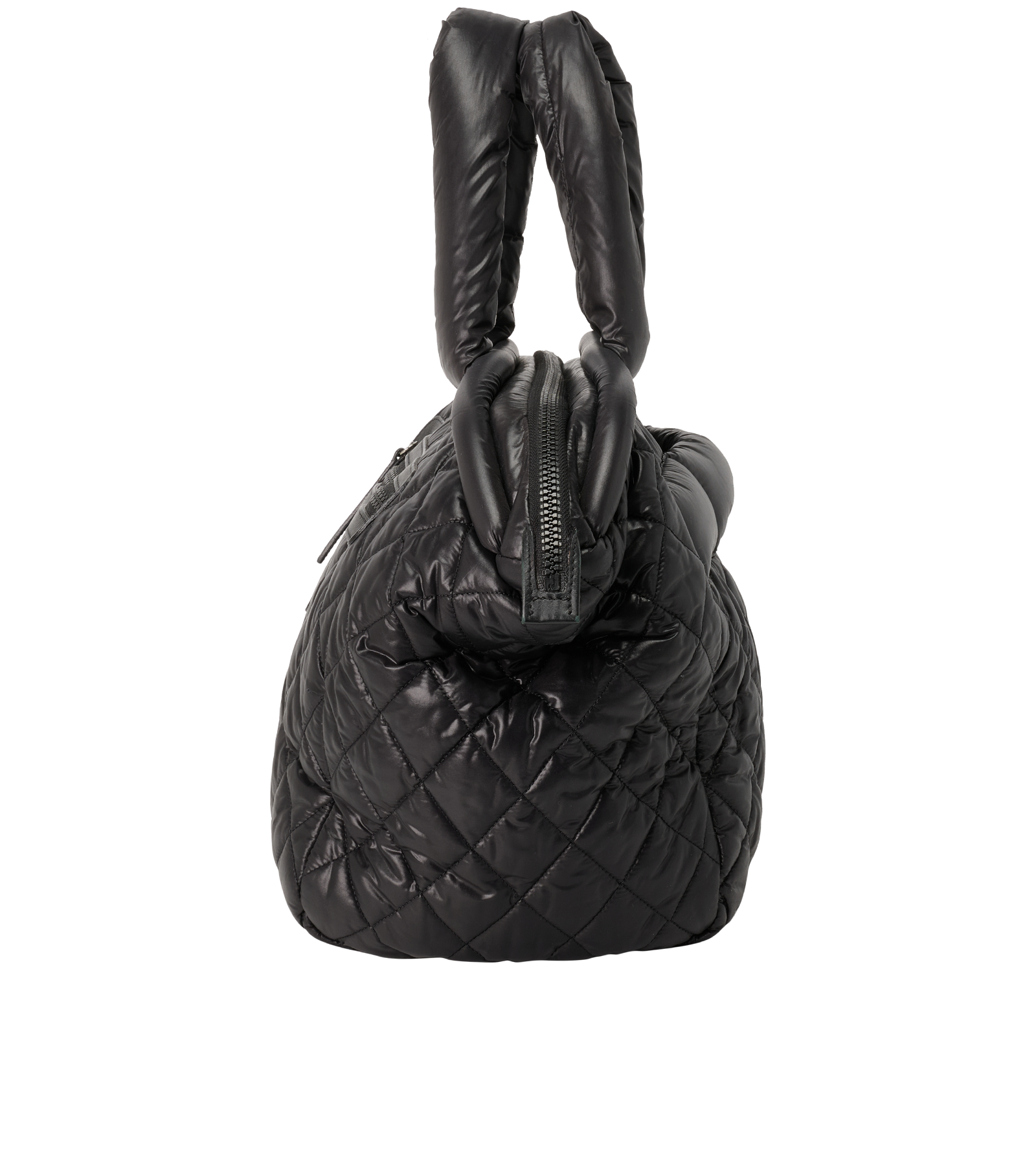 Coco Cocoon Tote, &pound;1,300, Handbags, Black, Nylon, Bottom view